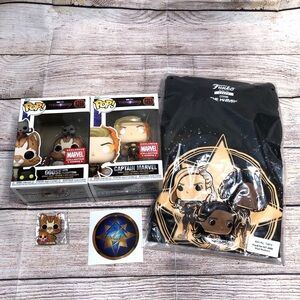 NWB Funko The Marvels - Marvel Collector Corps Box Set Pop Tee Size L